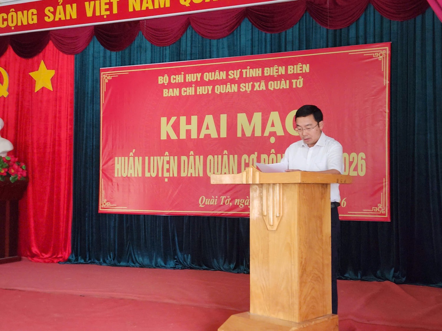 Ban CHQS xã Quài Tở khai mạc huấn luyện Dân quân...