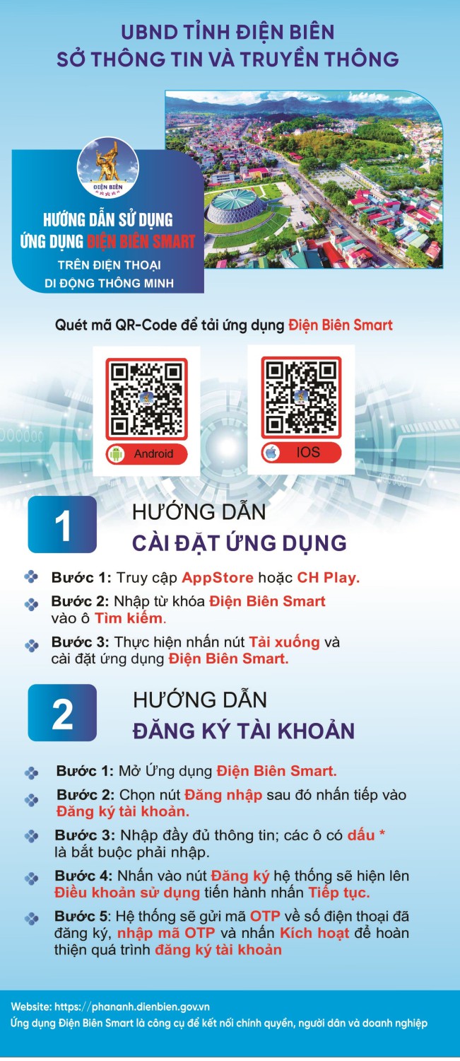 Cài đặt và sử dụng ứng dụng “Điện Biên Smart”